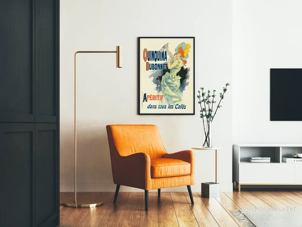 Vintage reklamposter för Quinquina Dubonnet aperitif - Bild 2