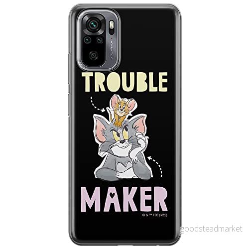 ERT GROUP mobiltelefonfodral för Xiaomi REDMI NOTE 10/ 10S originalt och officiellt licensierat Tom and Jerry mönster 006 anpassad till formen på mobiltelefonen, fodral tillverkad av TPU plast 5904805251917