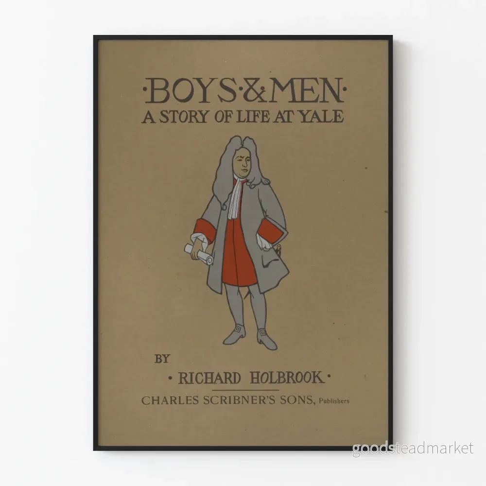 Vintageaffisch för pojkar och män Yale av Richard Holbrook