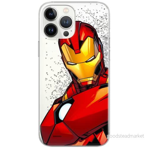 ERT GROUP mobiltelefonfodral för Apple Iphone 6/7 / 8 originalt och officiellt licensierat Marvel mönster Iron Man 005 Vit optimalt anpassad till formen på mobiltelefonen, med glitter overflow effekt 5903537375250