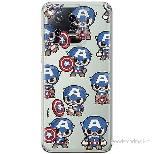 ERT GROUP mobiltelefonfodral för Xiaomi 13 originalt och officiellt licensierat Marvel mönster Capitan America 029 optimalt anpassad till formen på mobiltelefonen, gedeeltelijk transparant 5905511904159