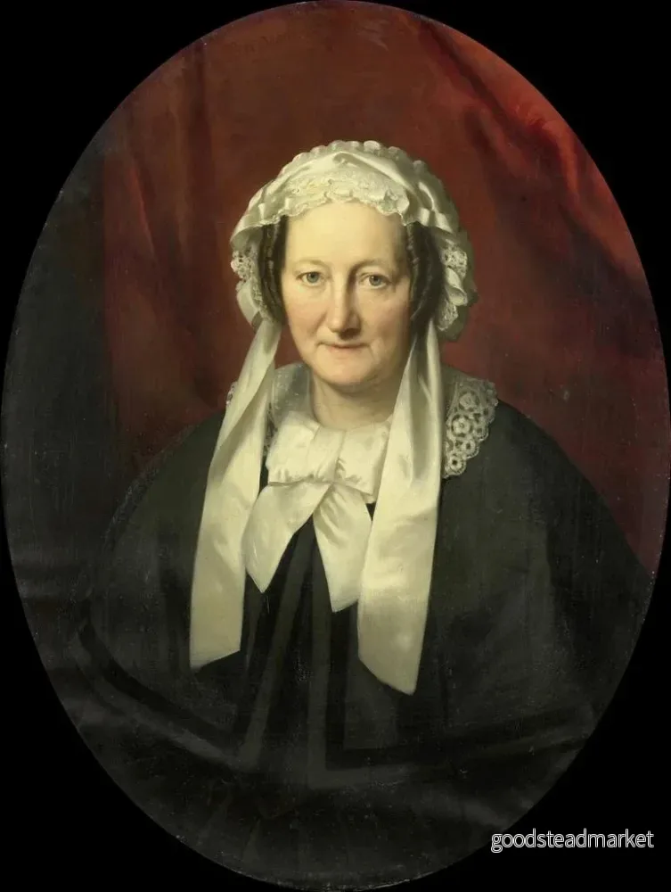 Målning Portrait de Johanna Maria Parv épouse de Hendrik André Cornelis Tierens - Bastiaan De Poorter | Konsttryck - Bild 2