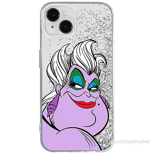 ERT GROUP mobiltelefonfodral för Apple Iphone 14 PLUS originalt och officiellt licensierat Disney mönster Ursula 001 optimalt anpassad till formen på mobiltelefonen, med glitter overflow effekt 5905511610005