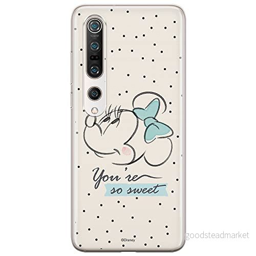 ERT GROUP mobiltelefonfodral för Xiaomi MI 10 / PRO originalt och officiellt licensierat Disney mönster Minnie 042 optimalt anpassad till formen på mobiltelefonen, fodral tillverkad av TPU plast 5903537176789