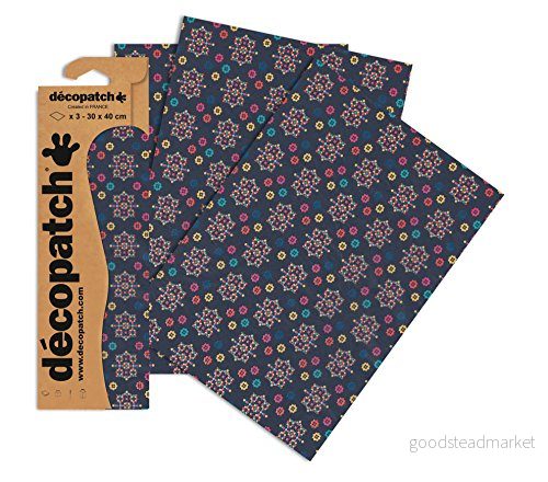Décopatch c704o kreativt set sammet 3 ark identiska tillämpliga 3609510257040