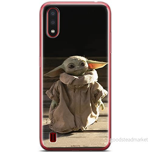 ERT GROUP mobiltelefonfodral för Samsung A01 originalt och officiellt licensierat Star Wars mönster Baby Yoda 001 optimalt anpassad till formen på mobiltelefonen, fodral tillverkad av TPU plast 5904805428357