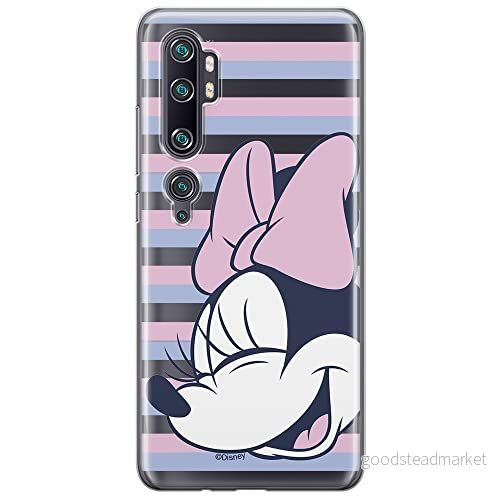 ERT GROUP mobiltelefonfodral för Xiaomi MI NOTE 10 / PRO originalt och officiellt licensierat Disney mönster Minnie 022 anpassad till formen på mobiltelefonen, gedeeltelijk transparant 5904805579219
