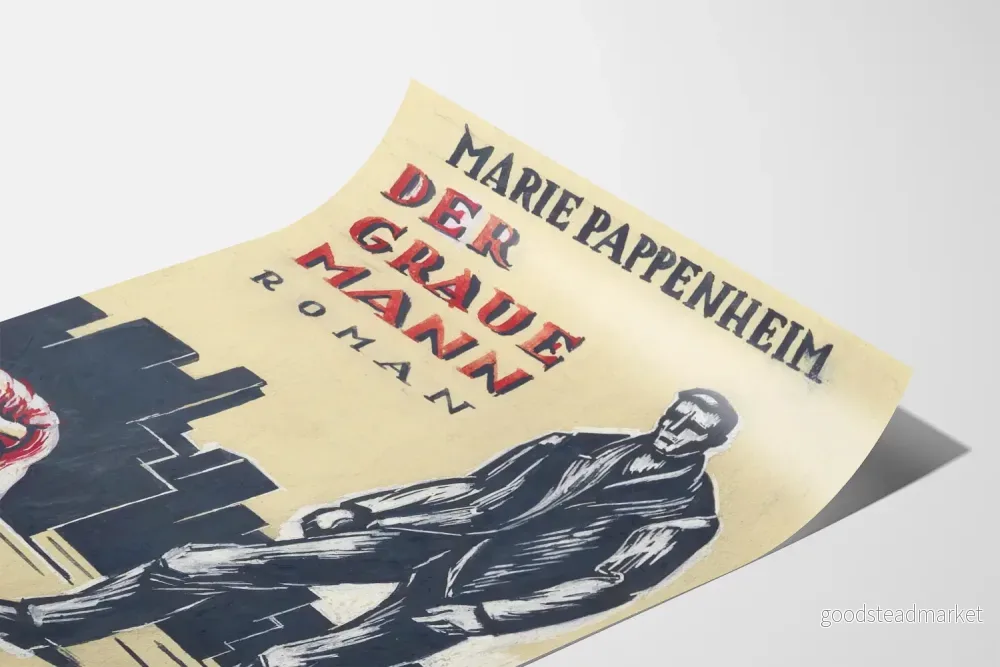 Vintagebokaffisch Der Graue Mann av Marie Pappenheim - Bild 3