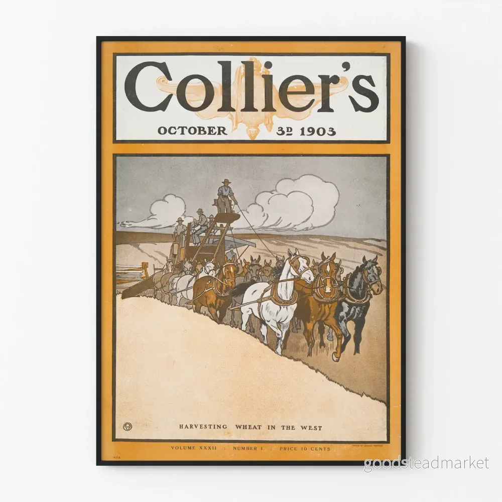 Vintageposter av Veteodling i Väst 1903