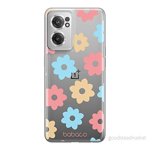 ERT GROUP mobiltelefonfodral för Oneplus NORD CE 2 originalt och officiellt licensierat Babaco mönster Flowers 011 optimalt anpassad till formen på mobiltelefonen, gedeeltelijk transparant 5905511288068