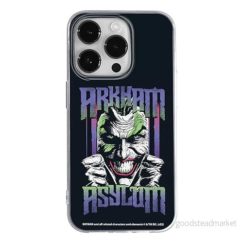 ERT GROUP mobiltelefonfodral för Iphone 14 PRO originalt och officiellt licensierat DC mönster Joker 028 optimalt anpassad till formen på mobiltelefonen, fodral tillverkad av TPU plast 5905795053505