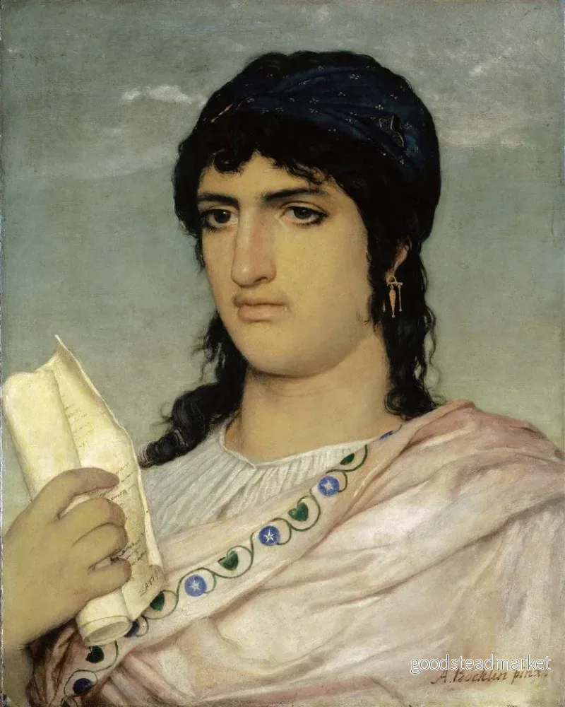 Målning Sapho - Arnold Böcklin | Konsttryck - Bild 2