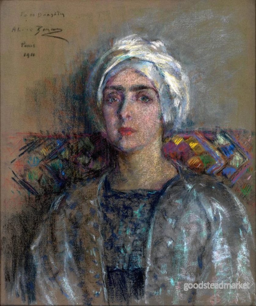 Målning Le Turban Blanc - Alice Pike Barney | Konsttryck - Bild 2