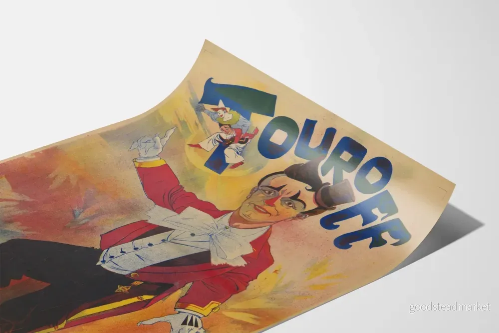 Vintageaffisch för väggdekoration Cirque Touroff - Bild 3