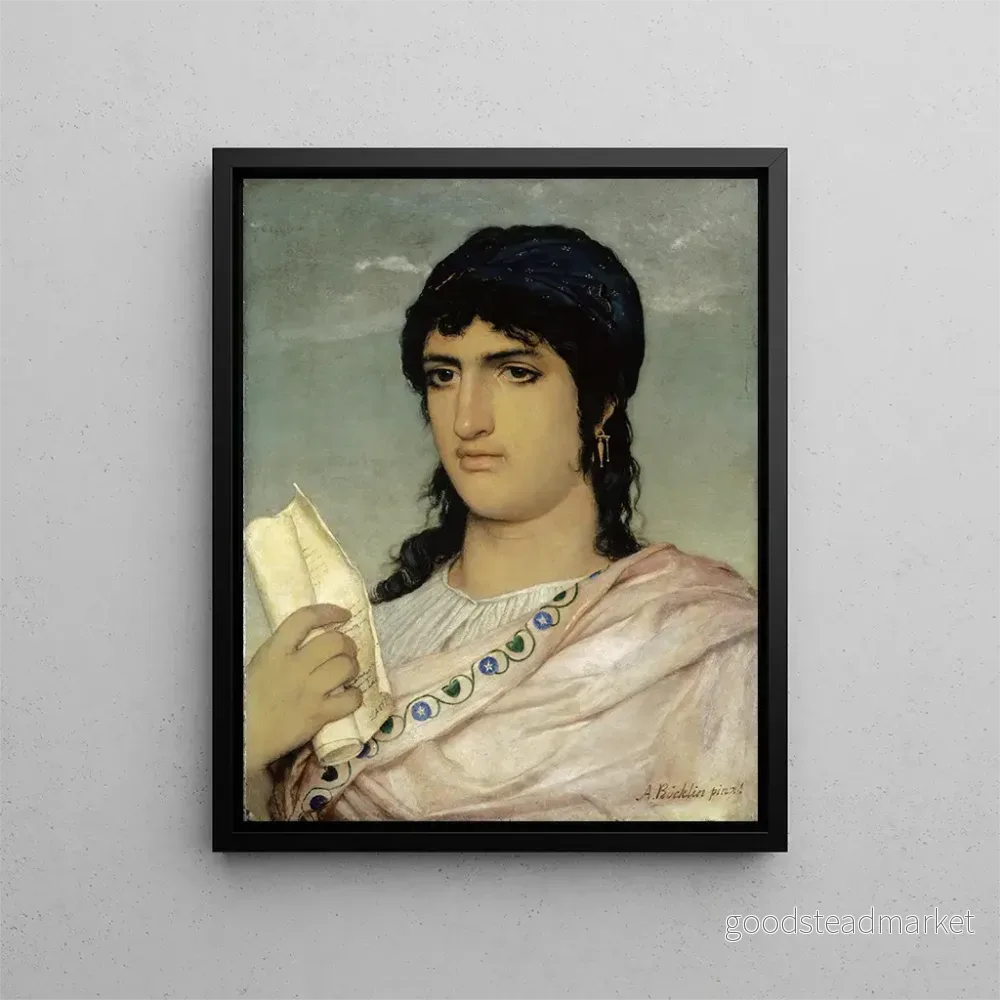 Målning Sapho - Arnold Böcklin | Konsttryck