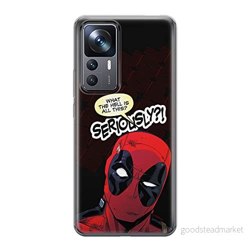 ERT GROUP mobiltelefonfodral för Xiaomi 12T/12T pro/K50 Ultra originalt och officiellt licensierat Marvel mönster Deadpool 010 anpassad till formen på mobiltelefonen, fodral tillverkad av TPU plast 5905511571436