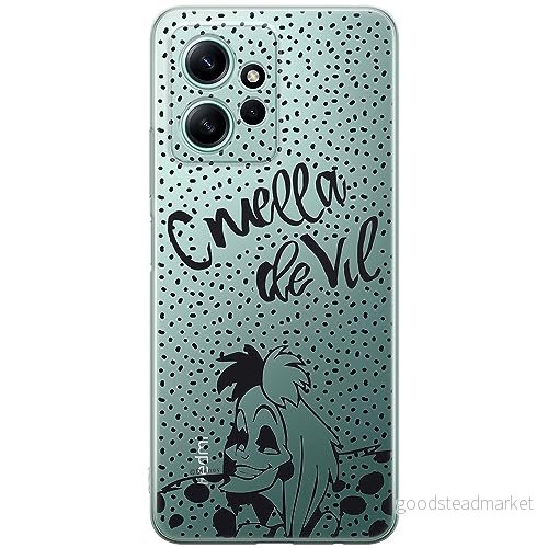 ERT GROUP mobiltelefonfodral för Xiaomi REDMI NOTE 12 4G originalt och officiellt licensierat Disney mönster Cruella 002 optimalt anpassad till formen på mobiltelefonen, gedeeltelijk transparant 5905511953805