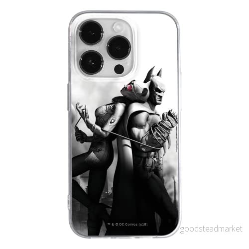 ERT GROUP mobiltelefonfodral för Apple Iphone 14 PRO originalt och officiellt licensierat DC mönster Batman 011 optimalt anpassad till formen på mobiltelefonen, fodral tillverkad av TPU plast 5905131925343