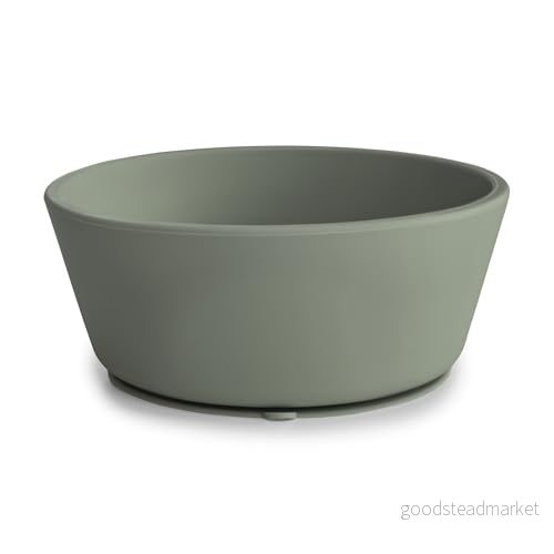 Mushie Silikonskål med Sugkopp Halkfri för Bebisar och Småbarn Material: Livsmedelsgodkänd Silikon Diskmaskin- Mikrovågssäker Dried Thyme 810052460468