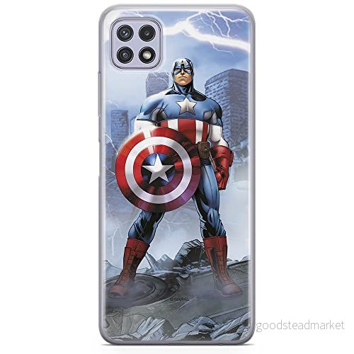 ERT GROUP mobiltelefonfodral för Samsung A22 5G originalt och officiellt licensierat Marvel mönster Captain America 003 optimalt anpassad till formen på mobiltelefonen, fodral tillverkad av TPU plast 5903932828009