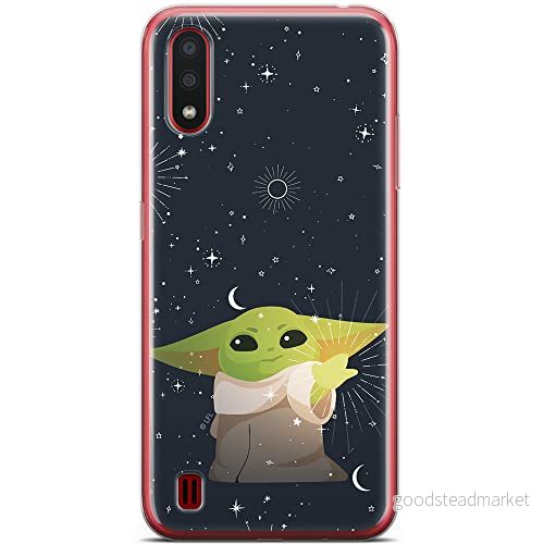 ERT GROUP mobiltelefonfodral för Samsung A01 originalt och officiellt licensierat Star Wars mönster Baby Yoda 024 optimalt anpassad till formen på mobiltelefonen, fodral tillverkad av TPU plast 5904805077371