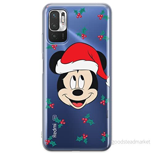 ERT GROUP mobiltelefonfodral för Xiaomi REDMI NOTE 10 5G / POCO M3 PRO originalt och officiellt licensierat Disney mönster Mickey 040 anpassad till formen på mobiltelefonen, gedeeltelijk transparant 5904805608124