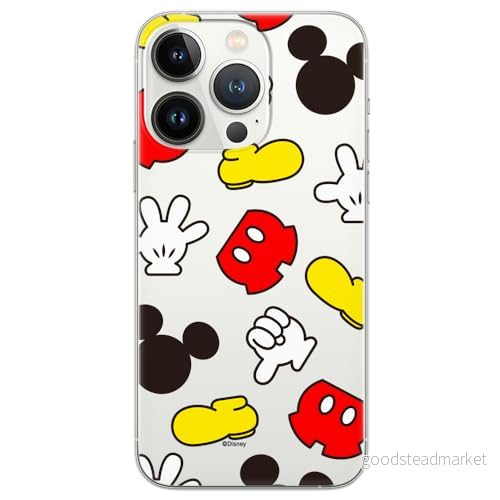 ERT GROUP mobiltelefonfodral för Iphone 13 PRO MAX originalt och officiellt licensierat Disney mönster Mickey 046 optimalt anpassad till formen på mobiltelefonen, gedeeltelijk transparant 5905131808080