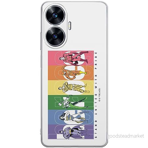 ERT GROUP mobiltelefonfodral för Realme C55 originalt och officiellt licensierat DC mönster Justice League 008 optimalt anpassad till formen på mobiltelefonen, fodral tillverkad av TPU plast 5905511999698