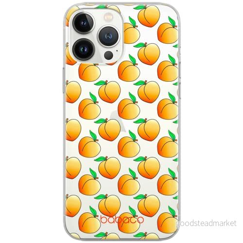 ERT GROUP mobiltelefonfodral för Apple Iphone 7 PLUS/ 8 PLUS originalt och officiellt licensierat Babaco mönster Peaches 001 Vit anpassad till formen på mobiltelefonen, gedeeltelijk transparant 5903040094457