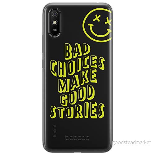 ERT GROUP mobiltelefonfodral för Xiaomi REDMI 9A originalt och officiellt licensierat Babaco mönster Bad choices 002 optimalt anpassad till formen på mobiltelefonen, fodral tillverkad av TPU plast 5903932916270