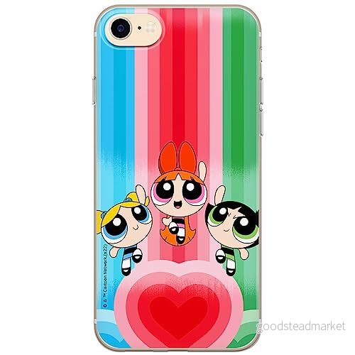 ERT GROUP mobiltelefonfodral för Iphone 7/8/ SE 2/ 3 originalt och officiellt licensierat The Powerpuff Girls mönster 036, fodral tillverkad av TPU plast 5905511980870