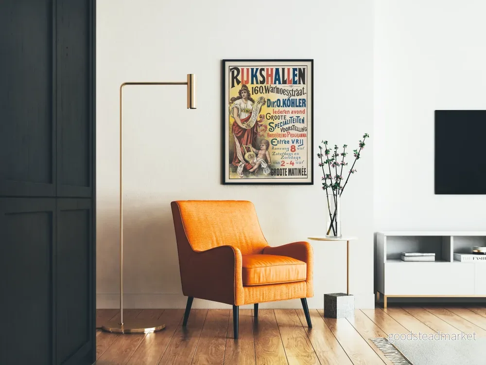Vintageaffisch Rijks Hallen Musik och Föreställningar - Bild 2