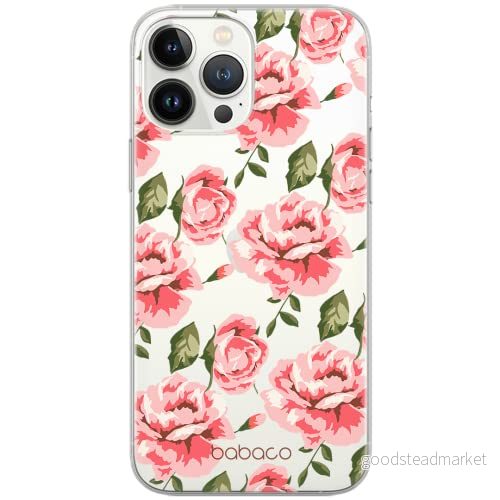 ERT GROUP mobiltelefonfodral för Apple Iphone 7 PLUS/ 8 PLUS originalt och officiellt licensierat Babaco mönster Flowers 013 Vit anpassad till formen på mobiltelefonen, gedeeltelijk transparant 5903932610475