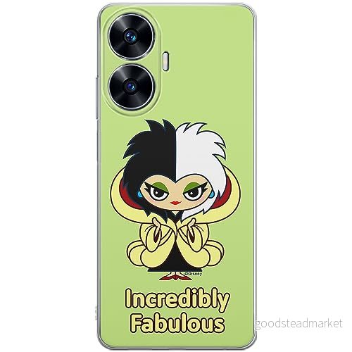 ERT GROUP mobiltelefonfodral för Realme C55 originalt och officiellt licensierat Disney mönster Cruella 006 optimalt anpassad till formen på mobiltelefonen, fodral tillverkad av TPU plast 5905511876906