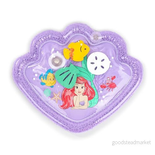 Bright Starts, Disney Princess Ariel vattenmatta för tid mun ner, den lilla sjöjungfruns havsskatter, lila, nyfödda bebisar+ 74451171107