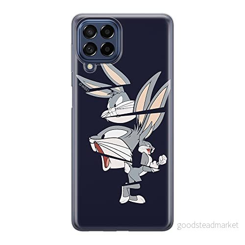 ERT GROUP mobiltelefonfodral för Samsung M33 5G originalt och officiellt licensierat Looney Tunes mönster Bugs 008 optimalt anpassad till formen på mobiltelefonen, fodral tillverkad av TPU plast 5905511350383