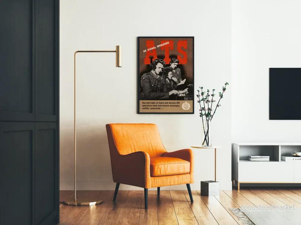 Vintageaffisch ATS Signaloperatörer Väggdekoration Retro - Bild 2
