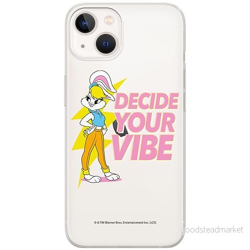 ERT GROUP mobiltelefonfodral för Iphone 13 originalt och officiellt licensierat Looney Tunes mönster Lola 006 optimalt anpassad till formen på mobiltelefonen, gedeeltelijk transparant 5905795068349