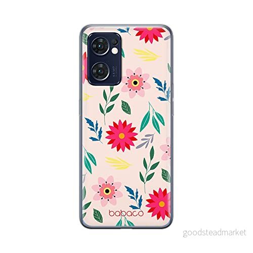 ERT GROUP mobiltelefonfodral för Oppo RENO 7 5G originalt och officiellt licensierat Babaco mönster Flowers 010 optimalt anpassad till formen på mobiltelefonen, fodral tillverkad av TPU plast 5905511310653