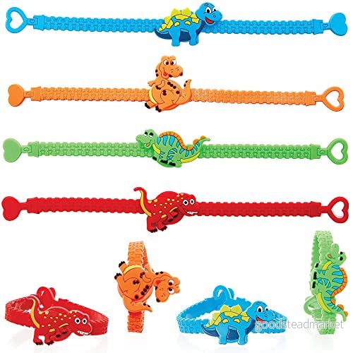 Baker Ross FC947 Dinosaurie armband 8 pack, fyllning för barnkalas, barn, barnleksaker 5051174134300