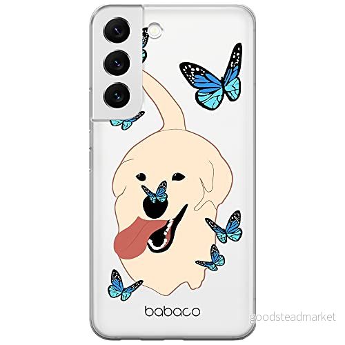 ERT GROUP mobiltelefonfodral för Samsung S22 originalt och officiellt licensierat Babaco mönster Dogs 011 Vit optimalt anpassad till formen på mobiltelefonen, gedeeltelijk transparant 5905131006059