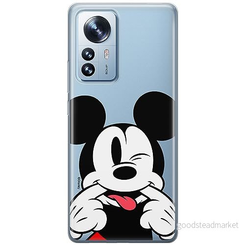 ERT GROUP mobiltelefonfodral för Xiaomi 12 / 12X originalt och officiellt licensierat Disney mönster Mickey 052 optimalt anpassad till formen på mobiltelefonen, gedeeltelijk transparant 5905795034221