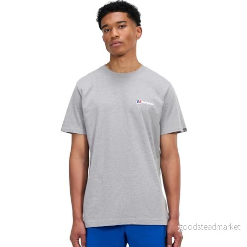 Berghaus herr klass logotyp t shirt, grå marl bci, L 5063374063731