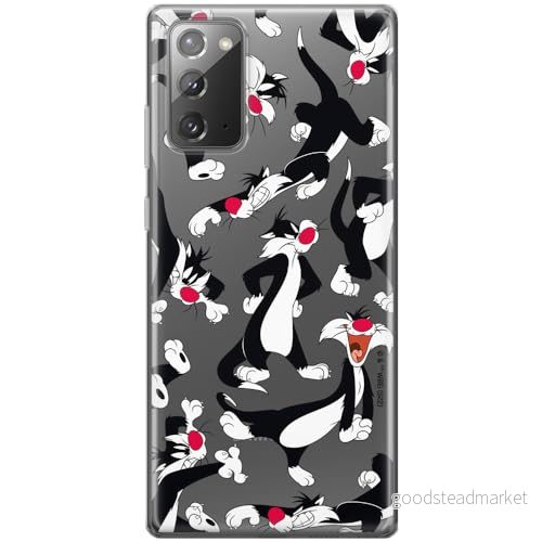 ERT GROUP mobiltelefonfodral för Samsung GALAXY NOTE 20 originalt och officiellt licensierat Looney Tunes mönster Sylvester 006 anpassad till formen på mobiltelefonen, gedeeltelijk transparant 5905511651824