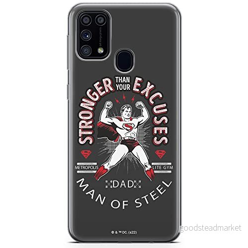 ERT GROUP mobiltelefonfodral för Samsung M31 originalt och officiellt licensierat DC mönster Superman 025 optimalt anpassad till formen på mobiltelefonen, fodral tillverkad av TPU plast 5905131565990