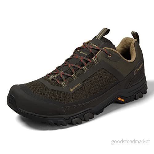 Berghaus Ground Attack Active Gore Tex sko vandringskänga för män, Brun mörk, 41.5 EU 5054773727669