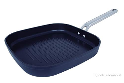 Arcos Samoa serien Grill Non Stick 28x28 cm Smidd aluminium Full induktion Handtag Rostfritt stål kall effekt Energisparande system Diskmaskin säker Svart färg 8421002014161