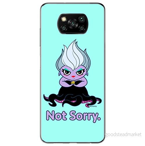 ERT GROUP mobiltelefonfodral för Xiaomi POCOPHONE X3 originalt och officiellt licensierat Disney mönster Ursula 004 optimalt anpassad till formen på mobiltelefonen, fodral tillverkad av TPU plast 5905131459039