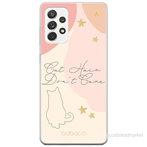 ERT GROUP mobiltelefonfodral för Samsung A52 5G / LTE 4G A52S originalt och officiellt licensierat Babaco mönster Cats 007, fodral tillverkad av TPU plast 5905131080707