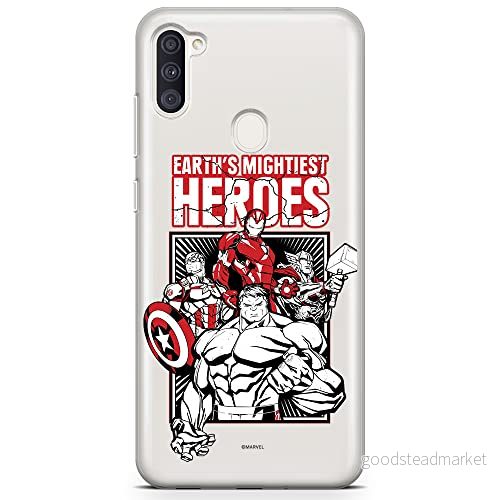 ERT GROUP mobiltelefonfodral för Samsung A03S originalt och officiellt licensierat Marvel mönster Avengers 005 optimalt anpassad till formen på mobiltelefonen, gedeeltelijk transparant 5904805000577